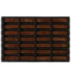 B&M Rubber Coir & Wire Scraper Doormat 40 X 60cm
