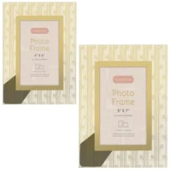 B&M Harmony Glass Photo Frame 4 X 6" - Gold -Cheap Warm House Furnish Store 380067 380068 harmony glass photo frame main 2