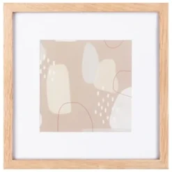 B&M Square Wooden Photo Frame 10cm
