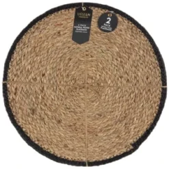 B&M Urban Paradise Woven Placemats 2pk - Natural