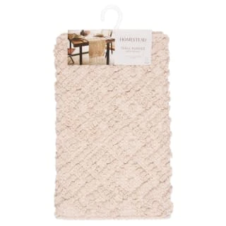 B&M Homestead Cotton Table Runner With Tassels - Natural 2 B&M Homestead Cotton Table Runner With Tassels - Natural - Image 2