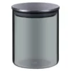B&M Urban Paradise Small Smokey Glass Jar With Stainless Steel Lid