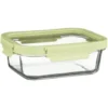B&M Green Glass Food Container - Large