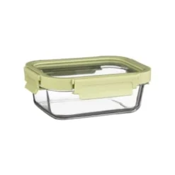 B&M Green Glass Food Container - Small
