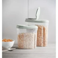 B&M Cereal Storage Container Set 2pk - Sage -Cheap Warm House Furnish Store 380752 cereal storage set 2 peice sage 6