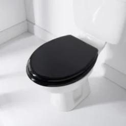 Addis Wooden Toilet Seat - Black