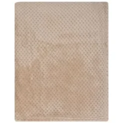 B&M Supersoft Waffle Throw - Stone -Cheap Warm House Furnish Store 383145 waffle stone throw 3