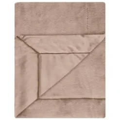 Heritage Collection Aspen Faux Fur Throw - Mink -Cheap Warm House Furnish Store 383183 aspen throw dark mink 2