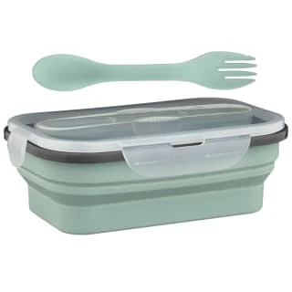 B&M Collapsible Lunch Box - Sage 4 B&M Collapsible Lunch Box - Sage - Image 4