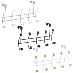 B&M 10 Ball Overdoor Hooks - Silver -Cheap Warm House Furnish Store 383570 10 ball overdoor hooks main