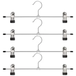 Metal Soft Grip Clip Hangers 4pk -Cheap Warm House Furnish Store 383689 4pk metal soft grip trouser hangers