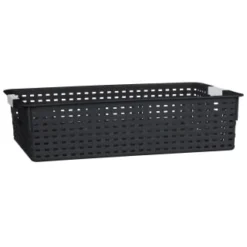 B&M Set Of Three Storage Baskets - Black -Cheap Warm House Furnish Store 384207 3pk storage boxes black 2