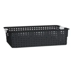 B&M Set Of Three Storage Baskets - Black -Cheap Warm House Furnish Store 384207 3pk storage boxes black 4