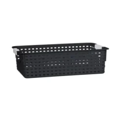 B&M Set Of Three Storage Baskets - Black -Cheap Warm House Furnish Store 384207 3pk storage boxes black 5