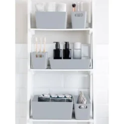 Soho Storage Tub 10 X 10 X 10cm - Grey -Cheap Warm House Furnish Store 384404 384408 384417 soho box grey group1 2