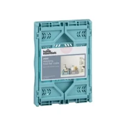 Mini Stacking Fold Flat Crate 22.2 X 15 X 8.7cm - Teal -Cheap Warm House Furnish Store 384982 home essebtials mini stacking fold flat crate soft teal