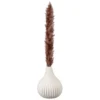 B&M Pink Pampas In Ribbed Vase