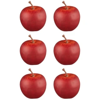 B&M Apple Decorations 6pk 3 B&M Apple Decorations 6pk - Image 3