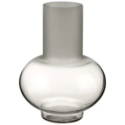 B&M Frosted Vase - Grey