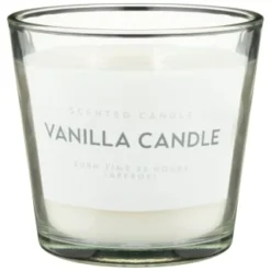 Large Vanilla Wax Candle