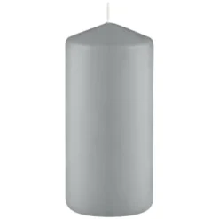 Grey Pillar Candles 4pk -Cheap Warm House Furnish Store 387750 4 pack grey pillar candles