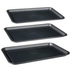 Betty Crocker Non-Stick Baking Tray Set 3pc -Cheap Warm House Furnish Store 388523 set of 3 non stick baking trays group 2