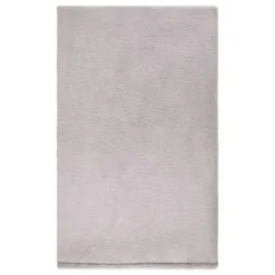 B&M Cosy At Home Silver Teddy Throw -Cheap Warm House Furnish Store 388657 teddy throw silver 2