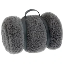 Simply Everyday Teddy Rolled Throw - Grey