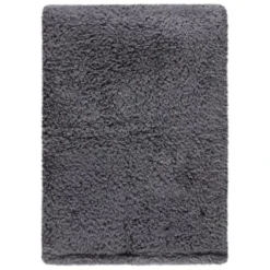 Simply Everyday Teddy Rolled Throw - Grey -Cheap Warm House Furnish Store 388688 simply teddy rolled throw grey 4