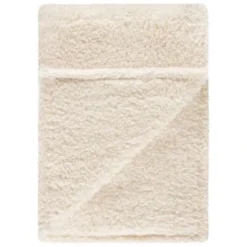 Simply Everyday Teddy Rolled Throw - Cream -Cheap Warm House Furnish Store 388689 simply teddy rolled throw cream 2