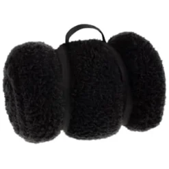 Simply Everyday Teddy Rolled Throw - Black