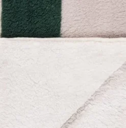 B&M Highland Green Check Sherpa Doublesided Throw -Cheap Warm House Furnish Store 388770 highland green check sherpa throw 4