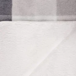 B&M Highland Mono Check Sherpa Doublesided Throw -Cheap Warm House Furnish Store 388811 highland check sherpa throw 3