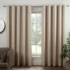 B&M Colorado Hopsack Fully Lined Cream Eyelet Curtains 90 X 90"