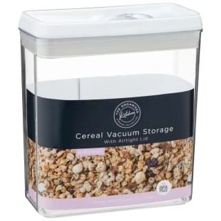 B&M Cereal Vacuum Storage Container - White 1 B&M Cereal Vacuum Storage Container - White