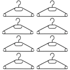 B&M Swivel Hook Hangers 8pk - Black -Cheap Warm House Furnish Store 389262 home organisation 8pk swivel hook hangers black 2