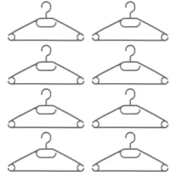 B&M Swivel Hook Hangers 8pk - Grey -Cheap Warm House Furnish Store 389265 home organisation 8pk swivel hook hangers grey 2