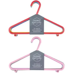 B&M Children's Hangers 10pk - Pastel -Cheap Warm House Furnish Store 389289 home organisation co 10pk childrens hangers main