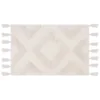 B&M Diamond Flatweave Bath Mat - Cream