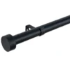 B&M Black Stud End Curtain Pole 120 - 220cm