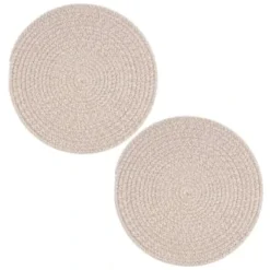 B&M Cotton Woven Placemats 2pk -Cheap Warm House Furnish Store 390337 2pk cotton woven placemats natural 2