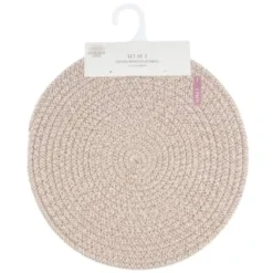 B&M Cotton Woven Placemats 2pk