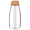 B&M Small Glass Carafe With Cork Lid
