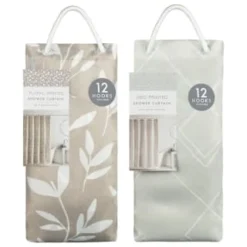 Grey Geo Printed Shower Curtain -Cheap Warm House Furnish Store 390588 printed shower curtain grey group