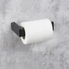 B&M Black Fitted Toilet Roll Holder