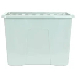 B&M Storage Box With Lid 80L - Sage -Cheap Warm House Furnish Store 391384 sage 80l storage box and lid