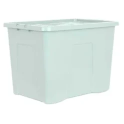 B&M Storage Box With Lid 80L - Sage