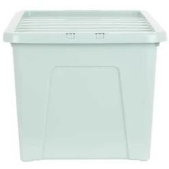 B&M Storage Box With Lid 60L - Sage -Cheap Warm House Furnish Store 391388 sage 60l storage box 2