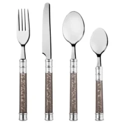 Simply Everyday Bubble Cutlery Set 16pc - Charcoal