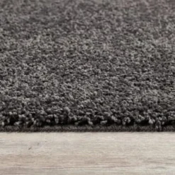 B&M Buddy Plain Shaggy Grey Runner Doormat -Cheap Warm House Furnish Store 392183 buddy plain shaggy runner 50 x 150cm grey